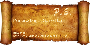Peresztegi Sarolta névjegykártya